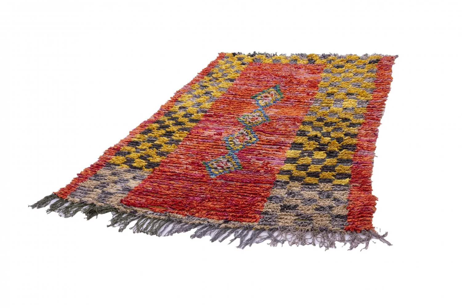 Tapis Marocain Berbère Boucherouite 220 x 140 cm