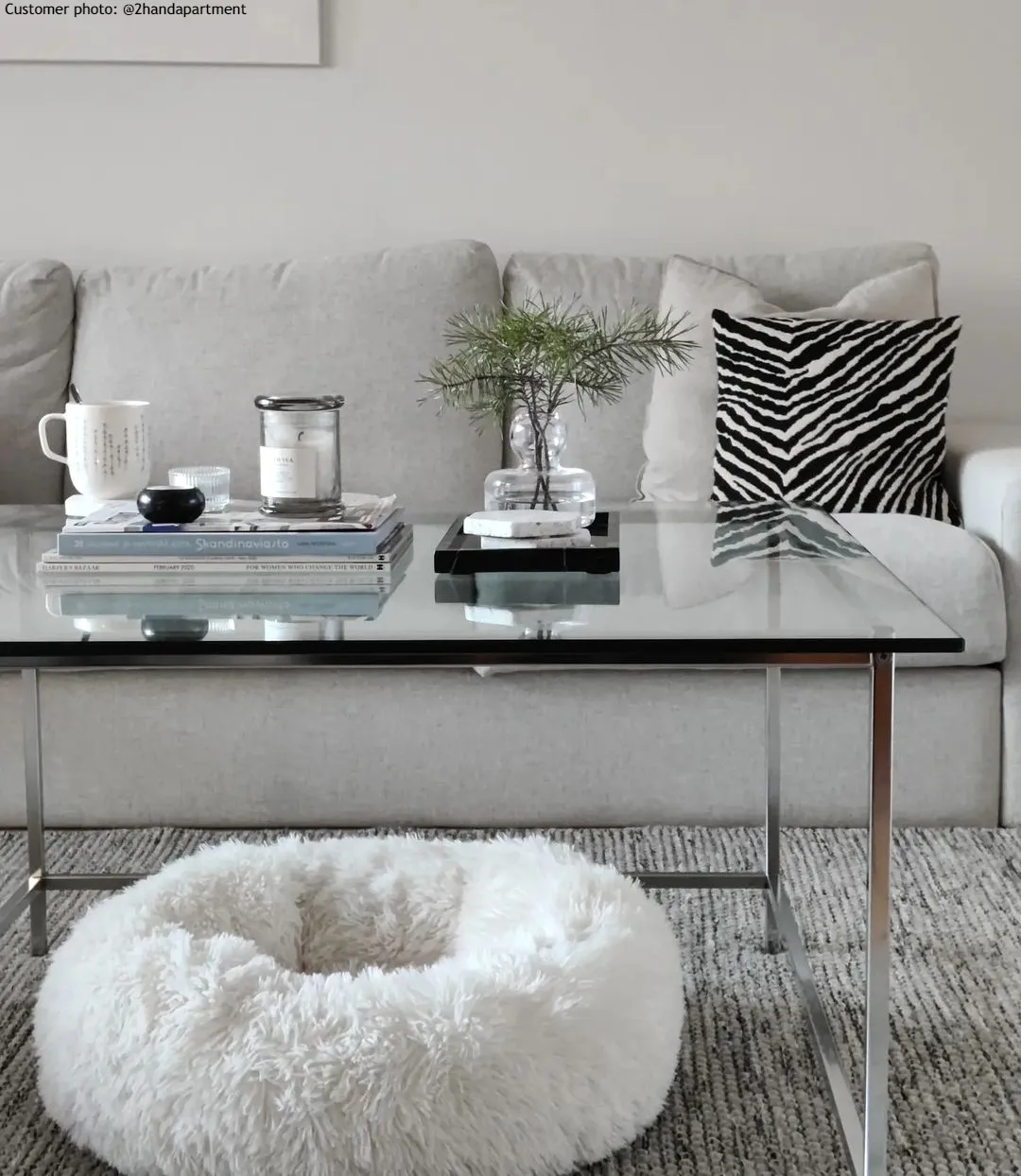 Tapis en laine - Otago (gris/noir)