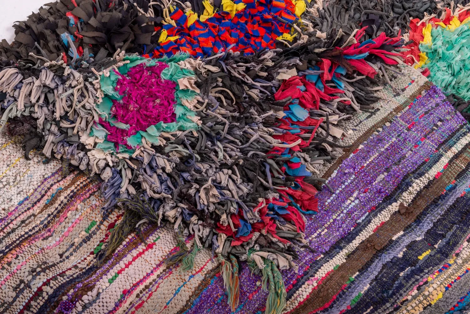 Tapis Marocain Berbère Boucherouite 255 x 110 cm