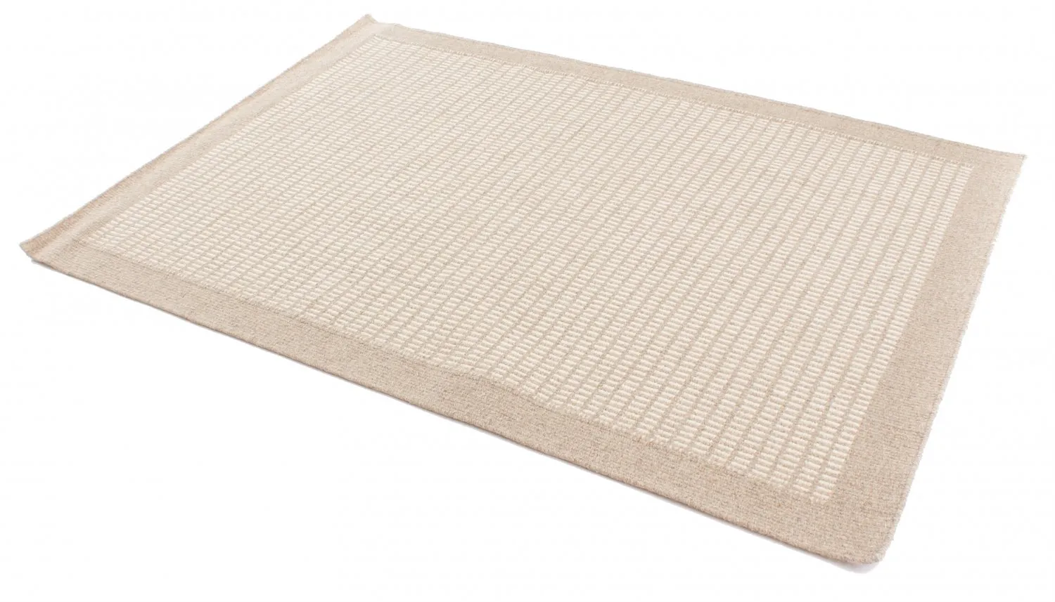 Tapis en laine - Luxor (beige/blanc)