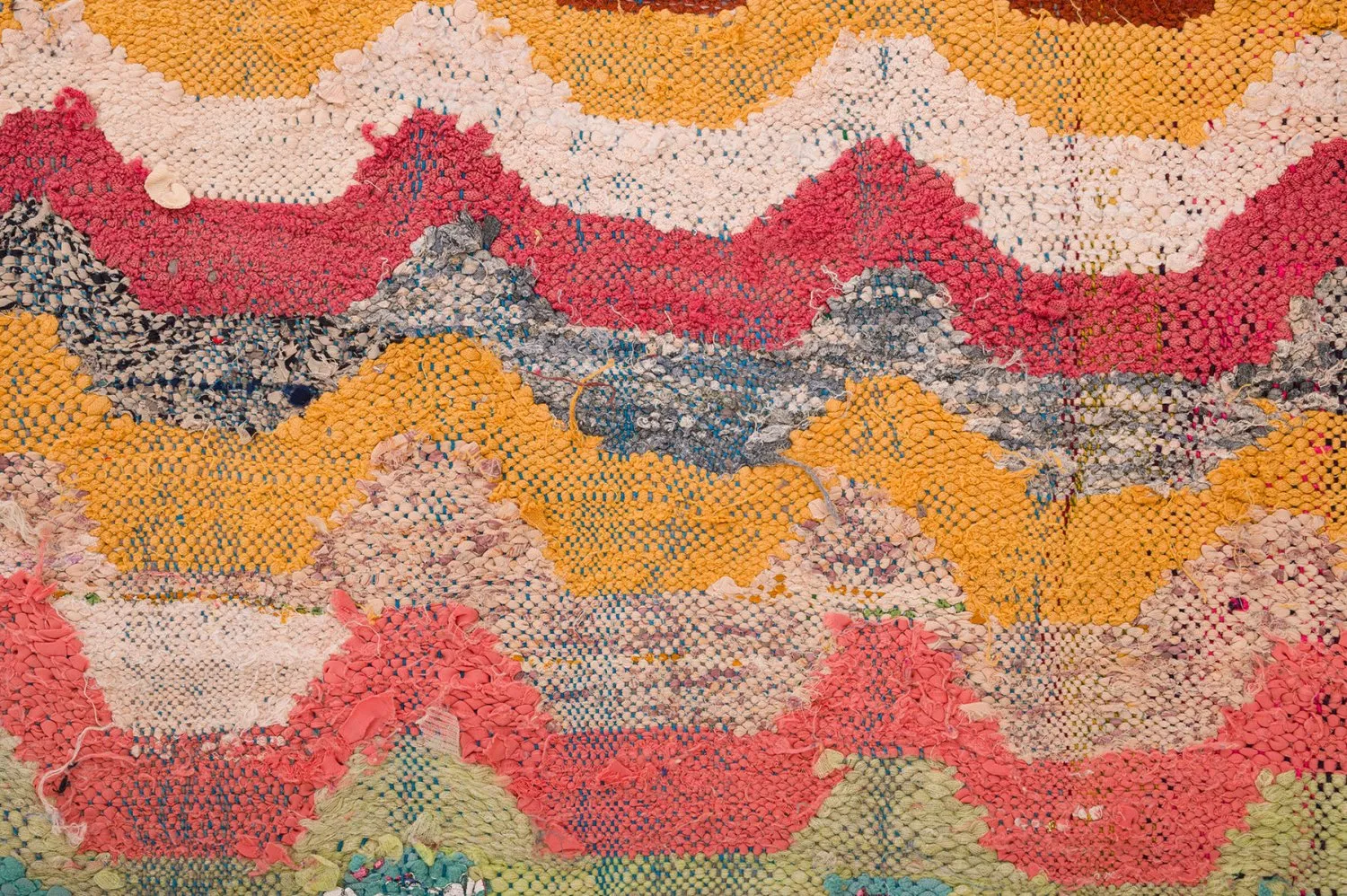 Tapis berbère marocain Boucherouite 165 x 335 cm