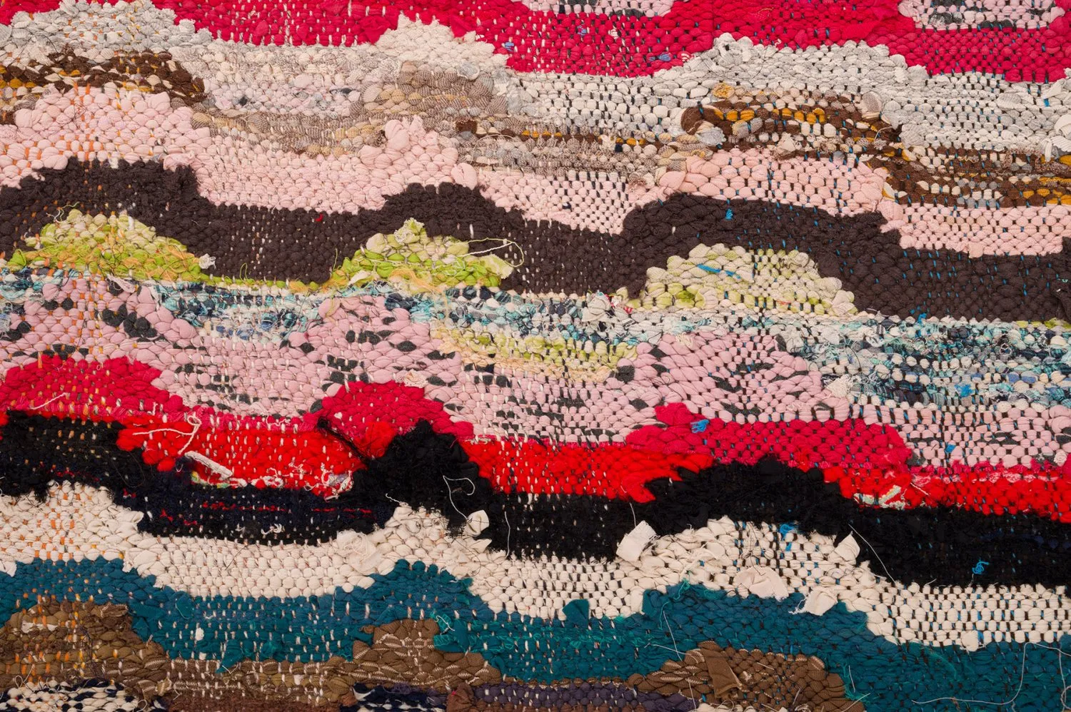Tapis berbère marocain Boucherouite 150 x 305 cm