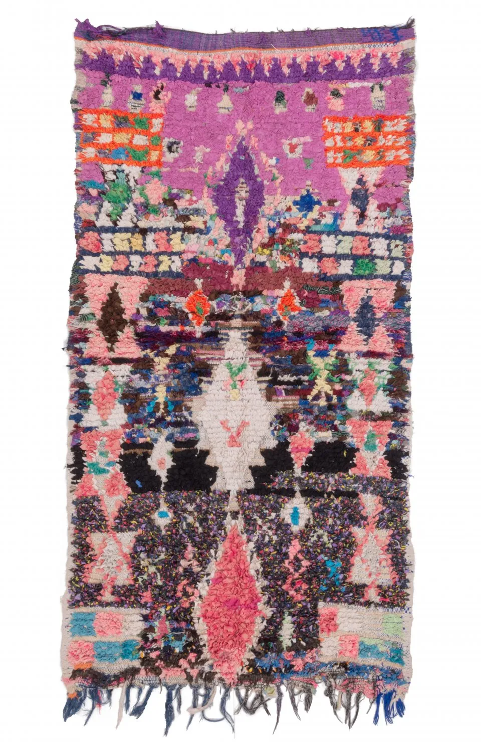 Tapis Marocain Berbère Boucherouite 205 x 105 cm