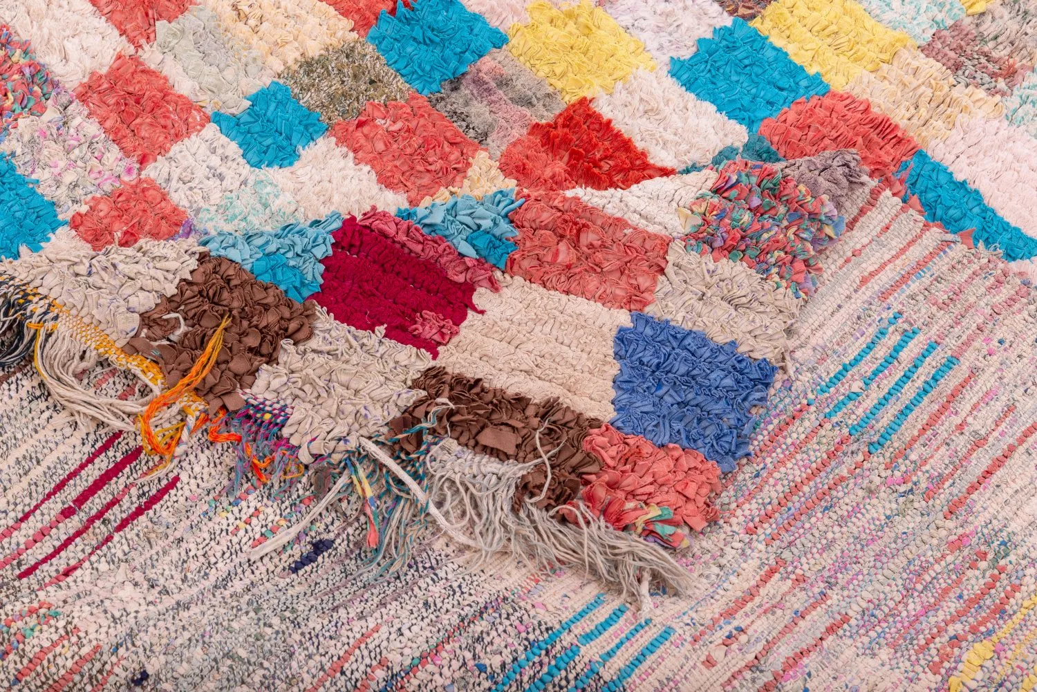 Tapis Marocain Berbère Boucherouite 170 x 120 cm