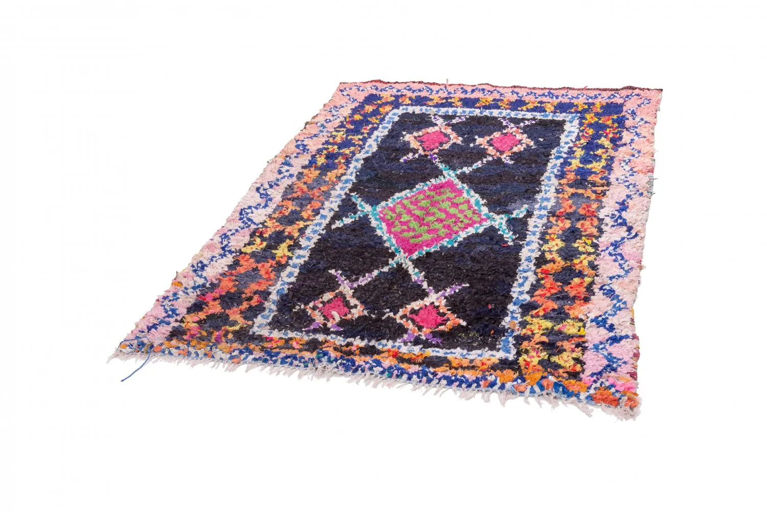 Tapis Marocain Berbère Boucherouite 200 x 145 cm