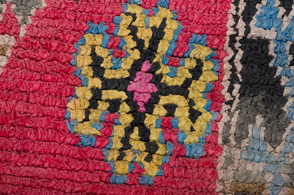 Tapis berbère marocain Boucherouite 275 x 130 cm