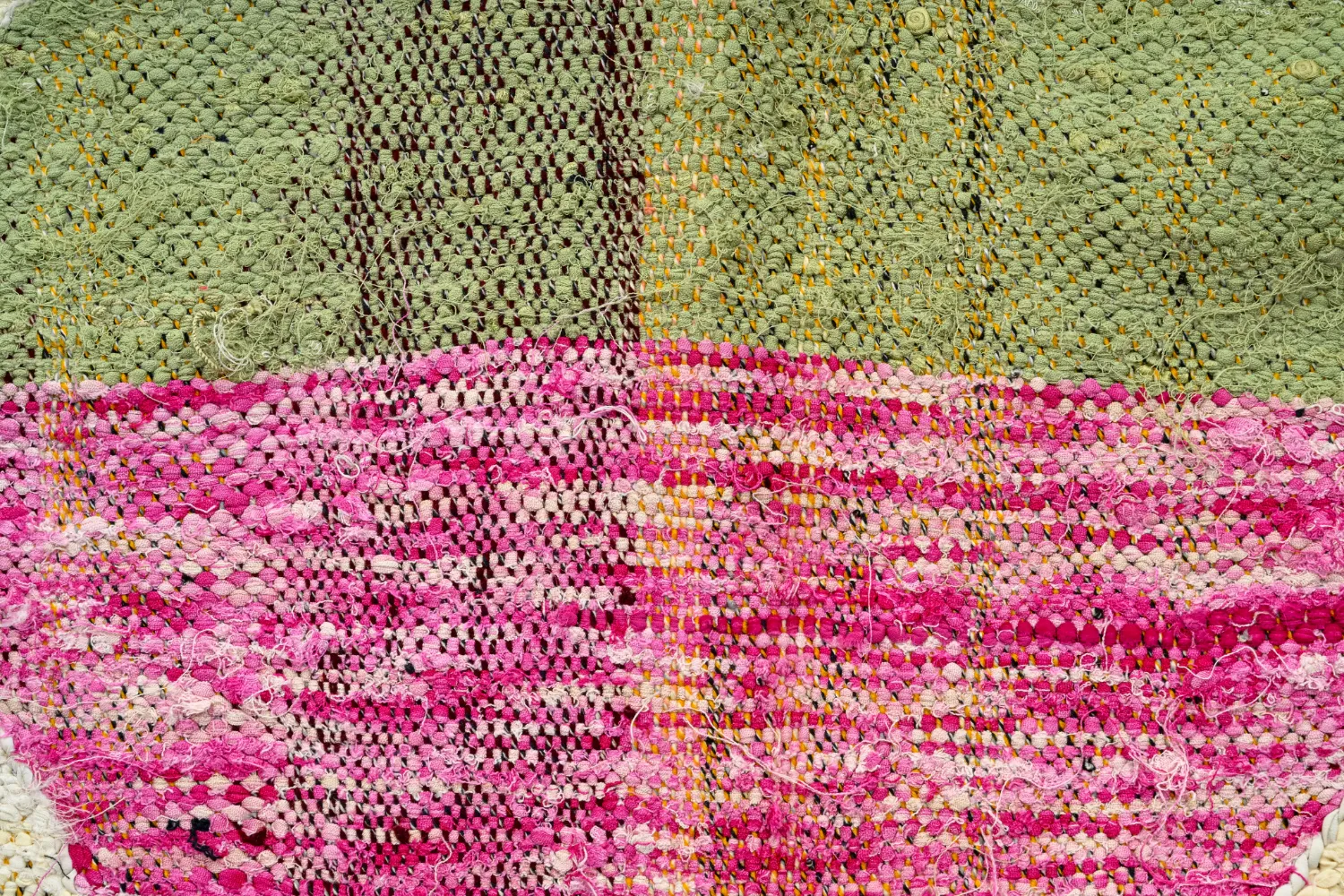 Tapis berbère marocain Boucherouite 145 x 255 cm