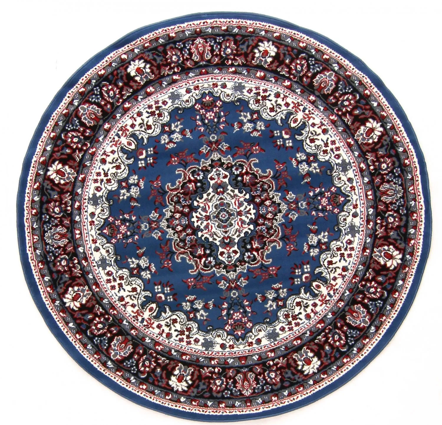 Tapis rond - Peking (bleu)