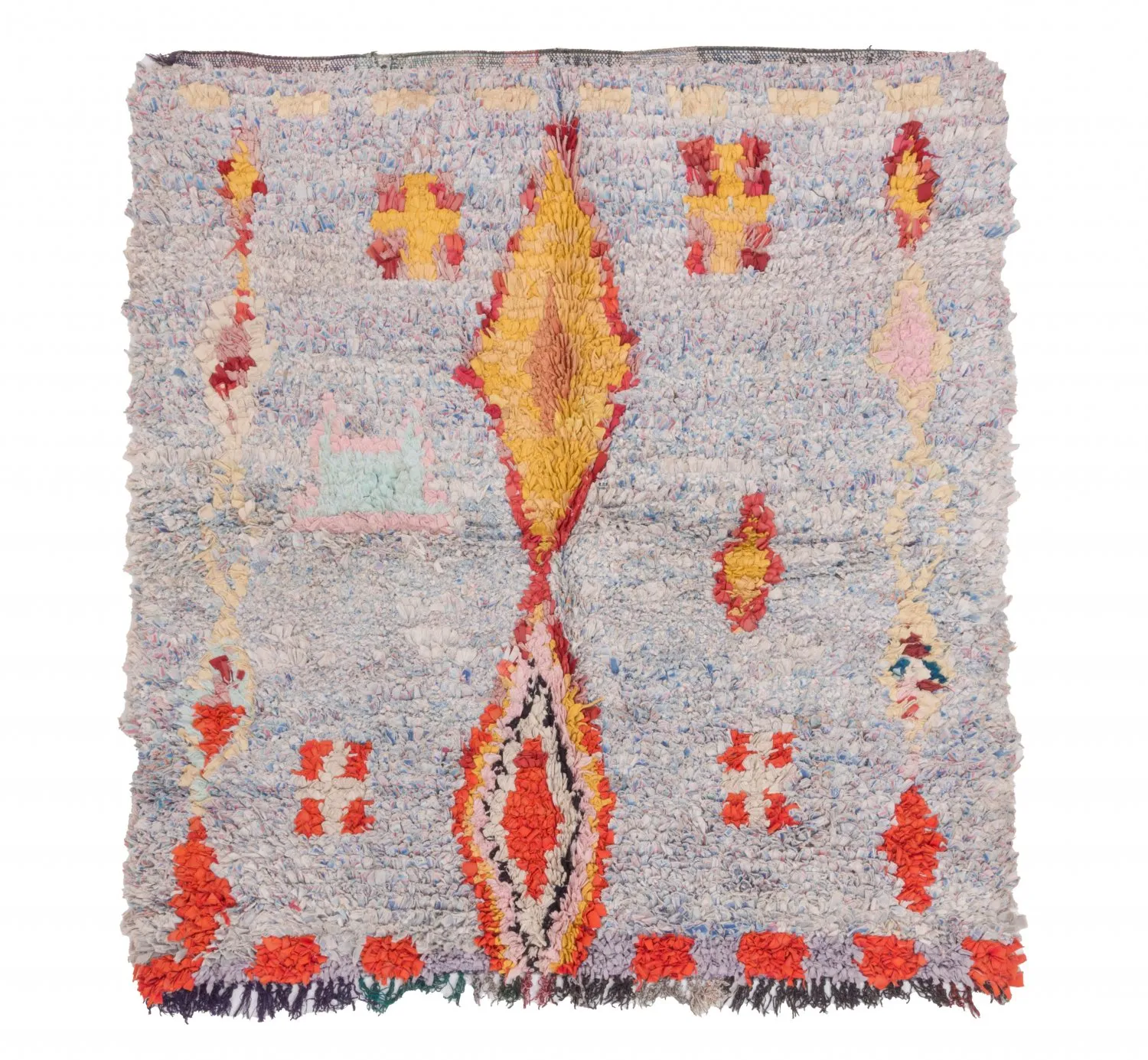 Tapis Marocain Berbère Boucherouite 160 x 145 cm