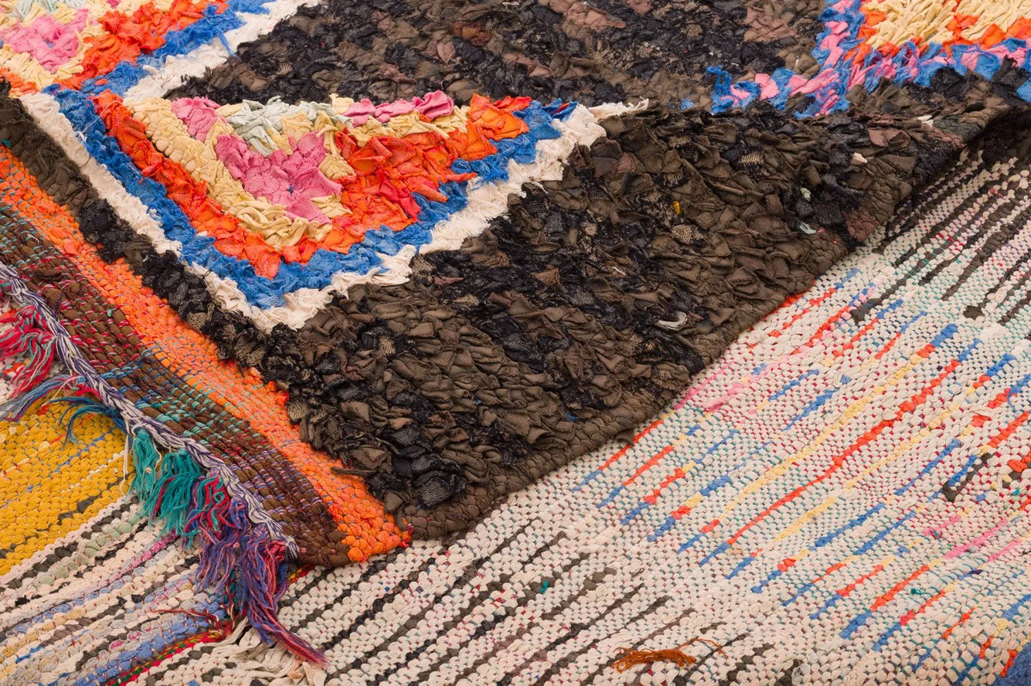 Tapis berbère marocain Boucherouite 160 x 310 cm