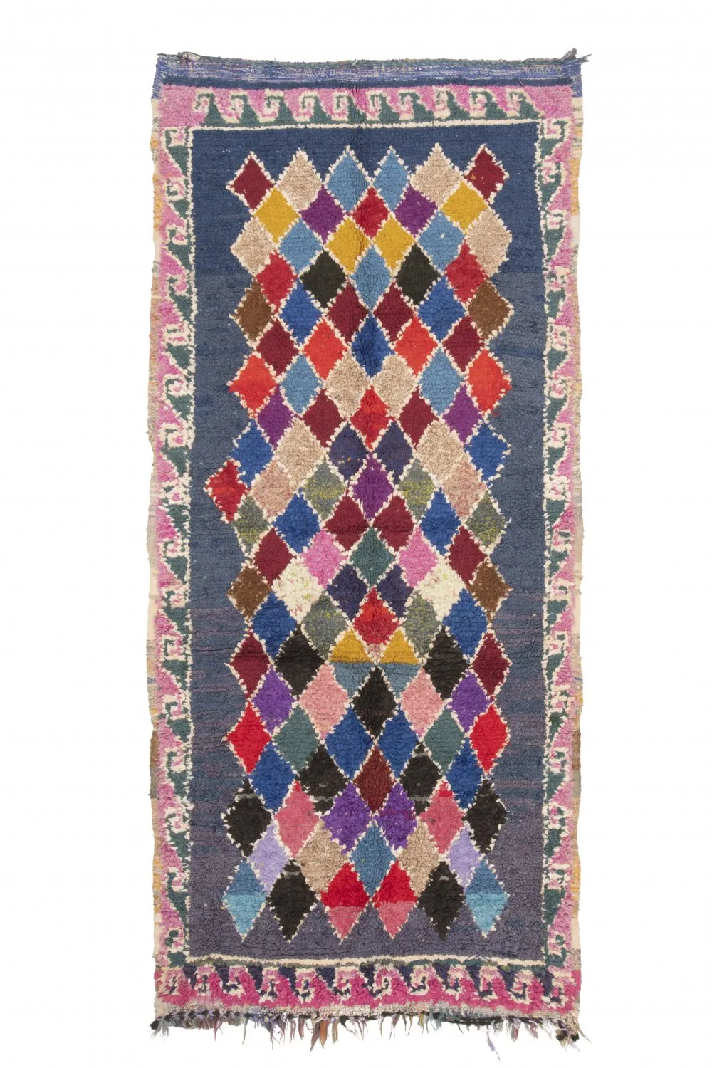 Tapis Marocain Berbère Boucherouite 245 x 110 cm