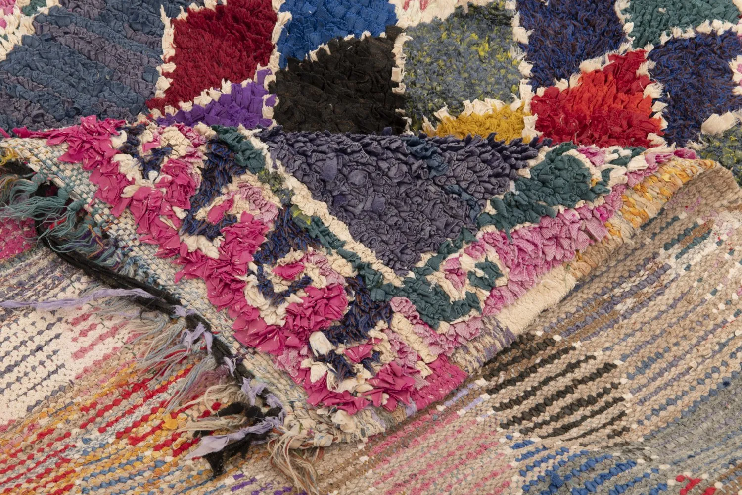 Tapis Marocain Berbère Boucherouite 245 x 110 cm