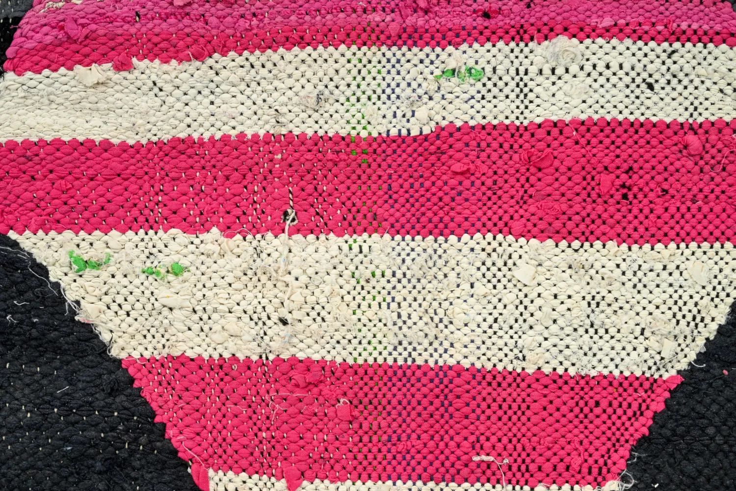 Tapis berbère marocain Boucherouite 130 x 265 cm