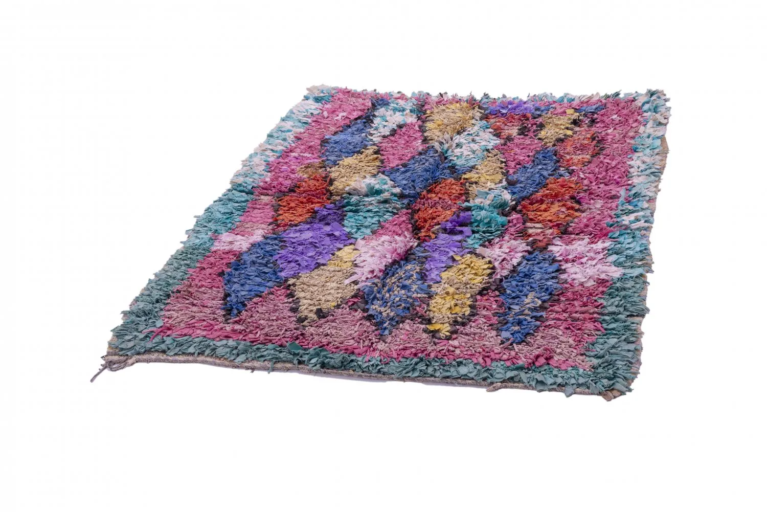 Tapis Marocain Berbère Boucherouite 175 x 135 cm