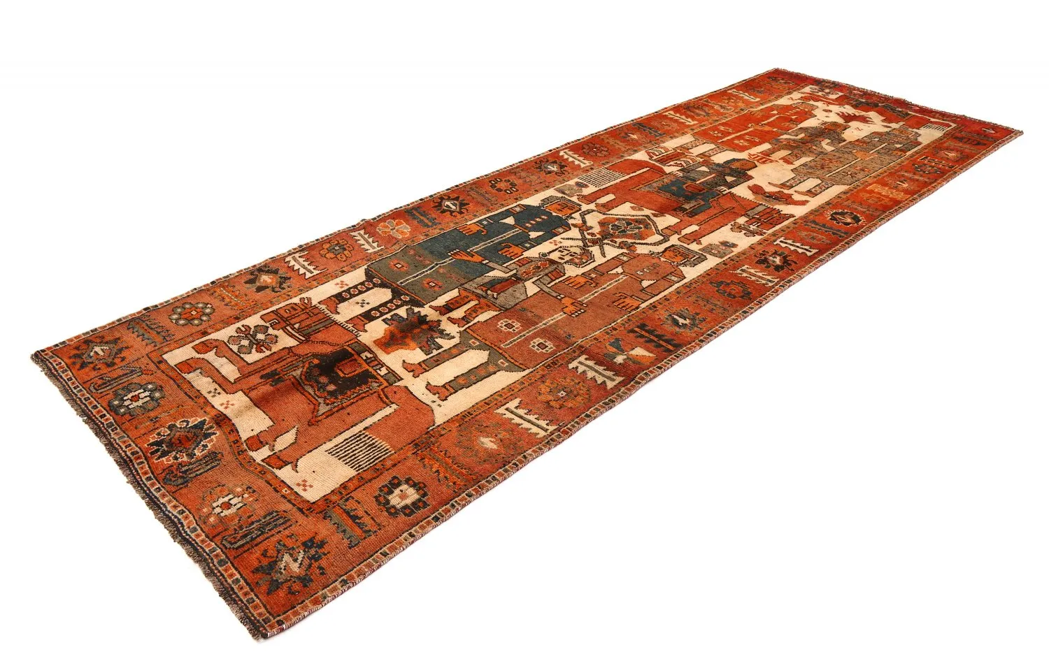 Tapis oriental Hamedan 405 x 138 cm
