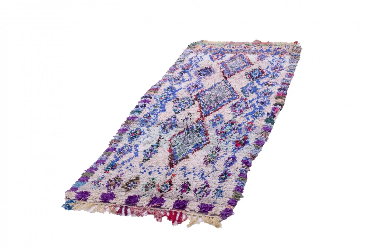 Tapis Marocain Berbère Boucherouite 250 x 90 cm