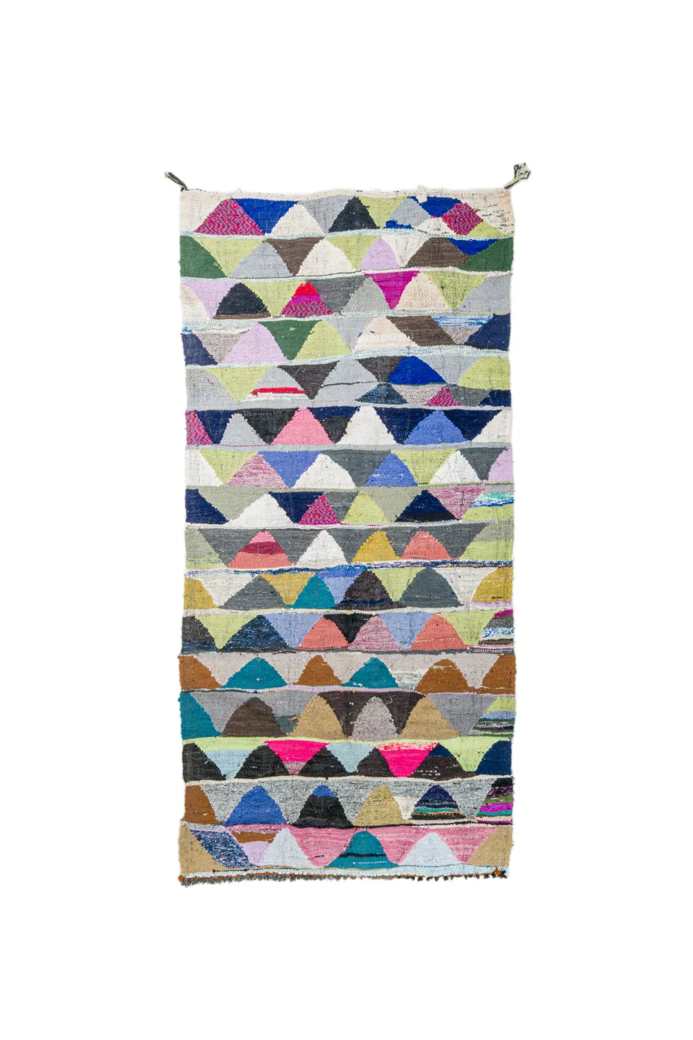 Tapis berbère marocain Boucherouite 145 x 305 cm