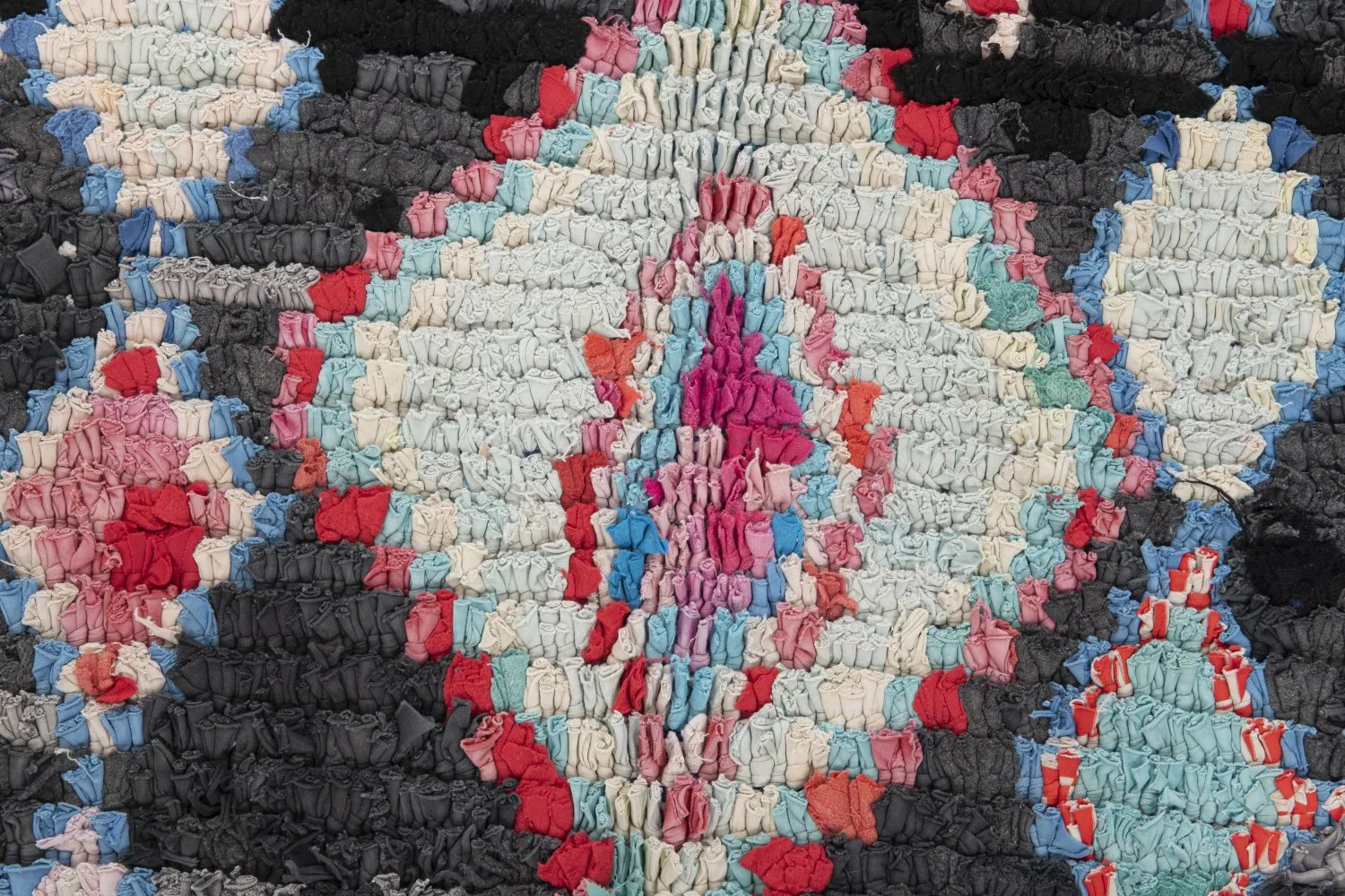 Tapis berbère marocain Boucherouite 310 x 130 cm