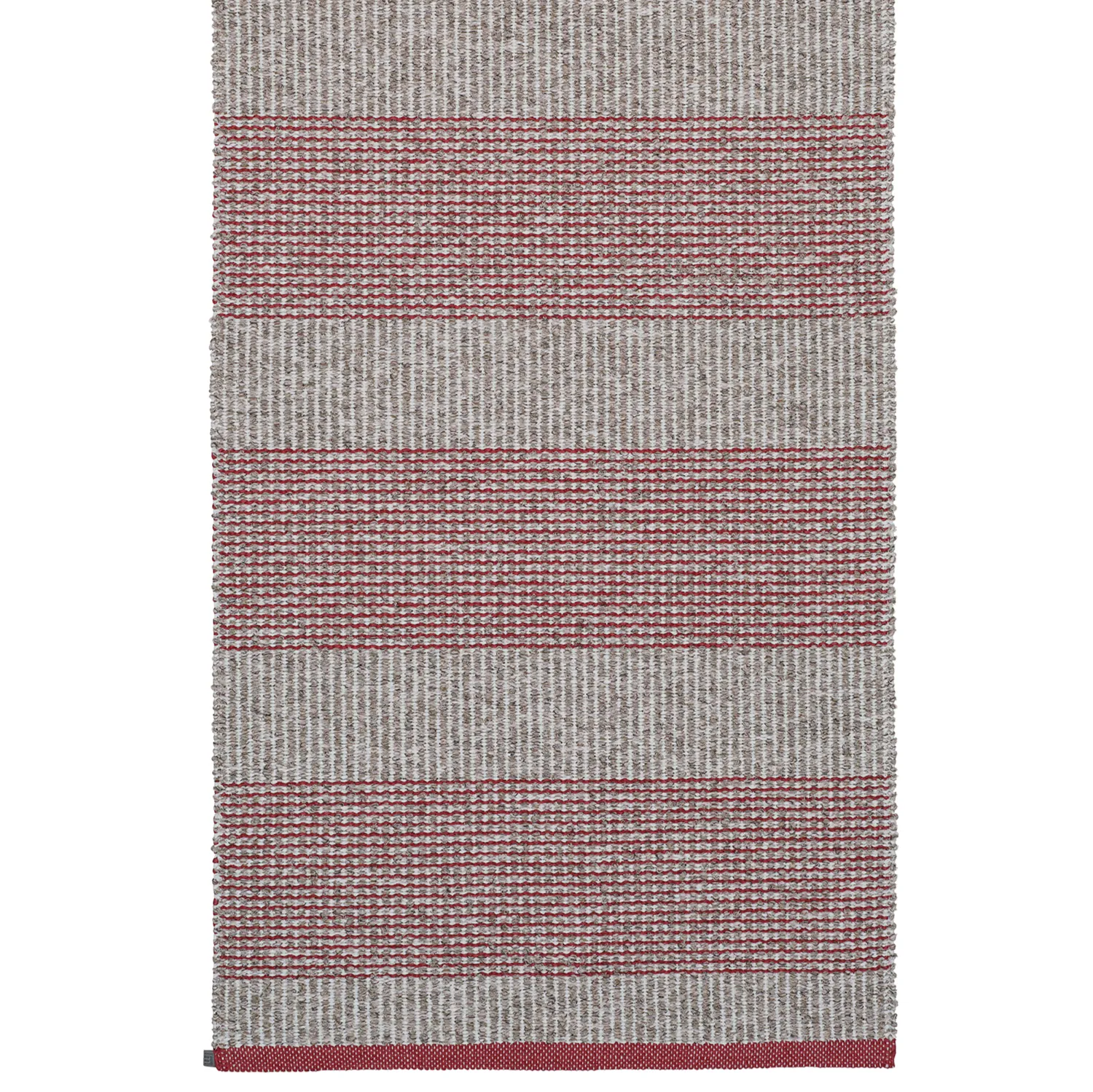 Tapis en plastique et fils - Horredsmattan Penny mix (rouge)