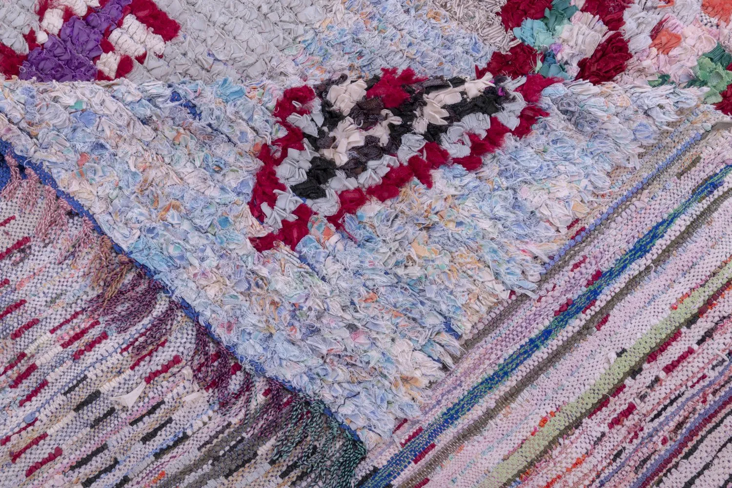 Tapis Marocain Berbère Boucherouite 250 x 125 cm