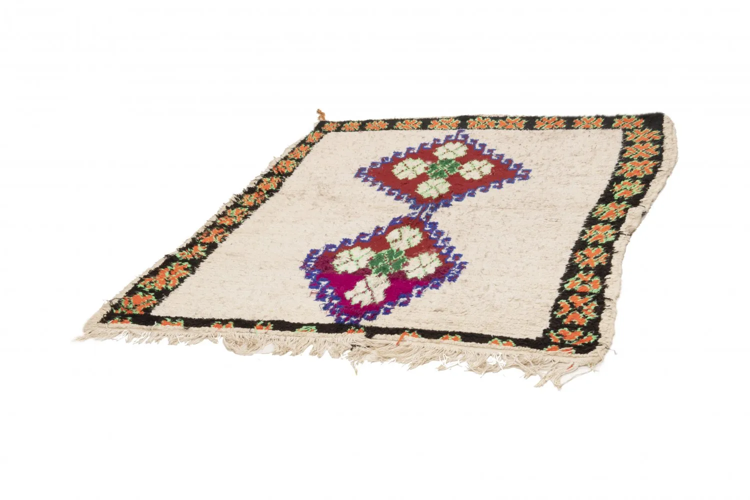 Tapis Marocain Berbère Boucherouite 190 x 150 cm