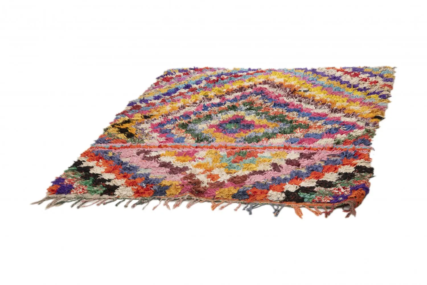 Tapis Marocain Berbère Boucherouite 215 x 170 cm