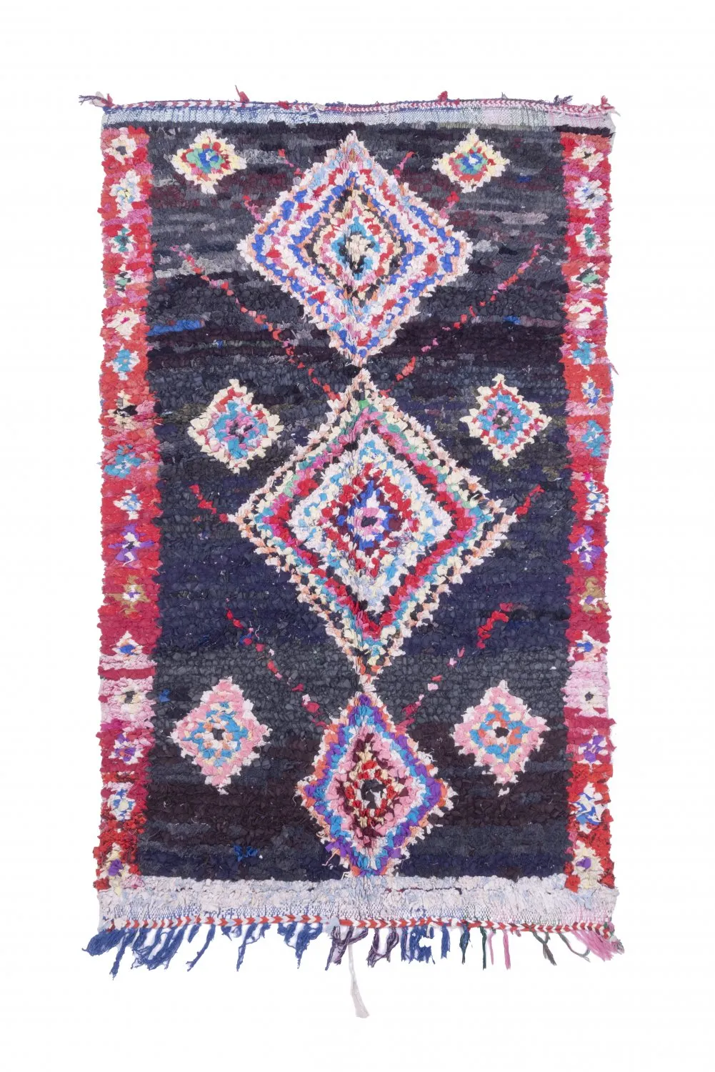 Tapis Marocain Berbère Boucherouite 220 x 130 cm