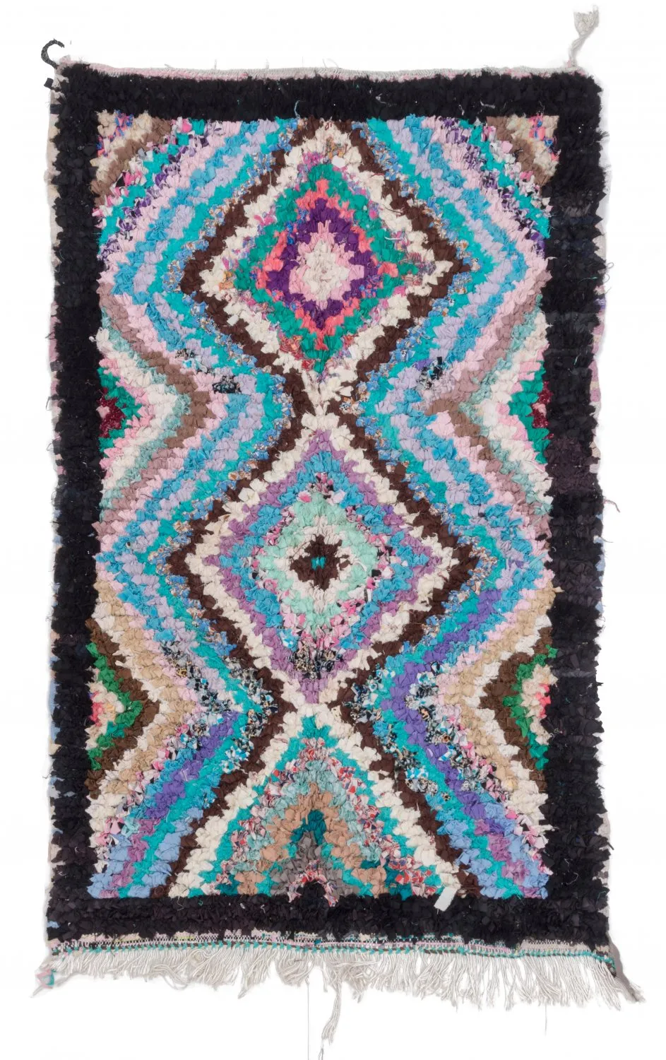 Tapis Marocain Berbère Boucherouite 195 x 120 cm