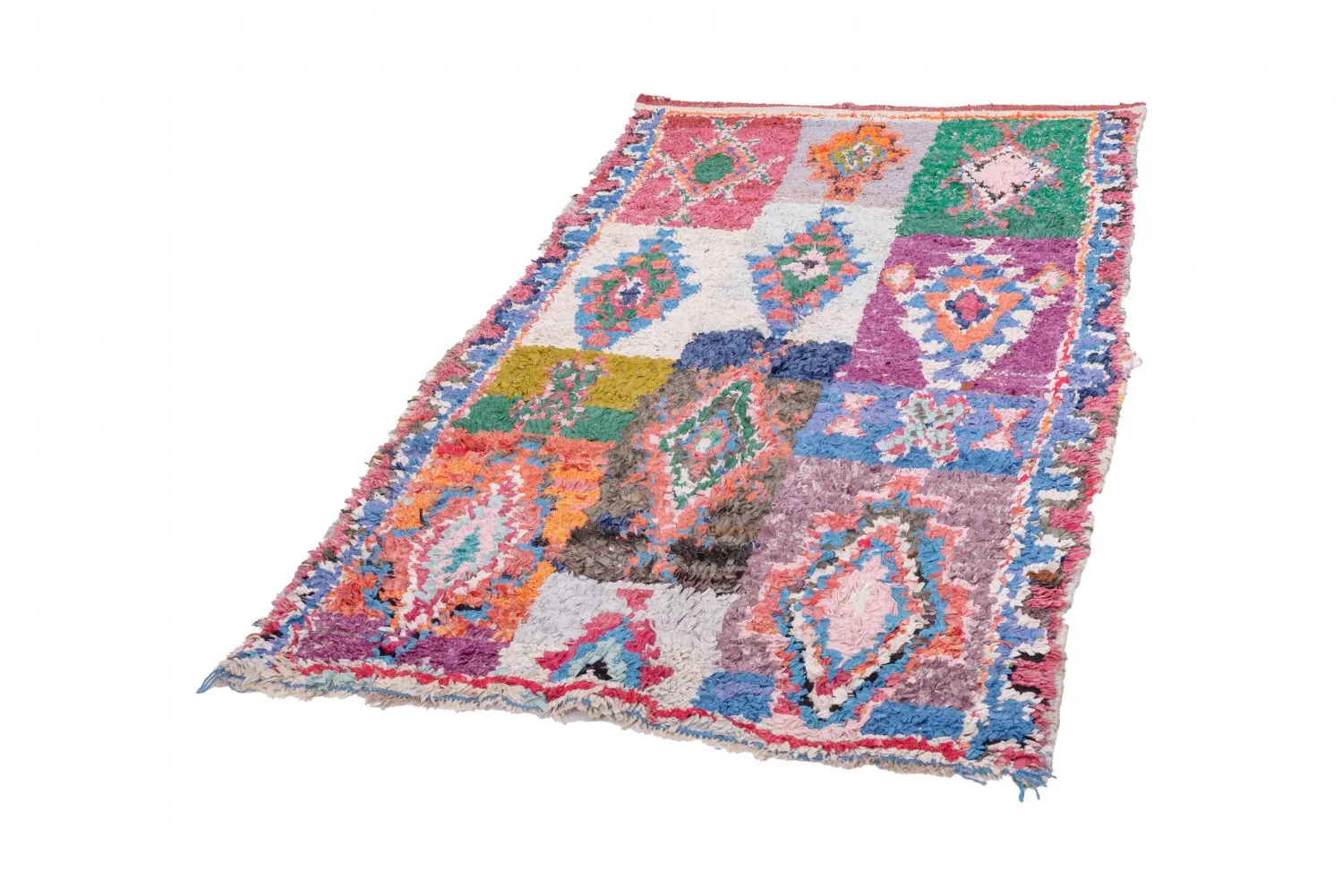 Tapis Marocain Berbère Boucherouite 225 x 115 cm