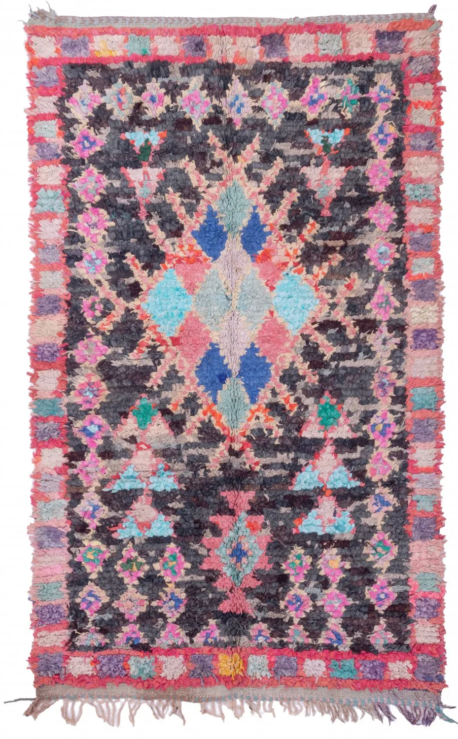 Tapis Marocain Berbère Boucherouite 210 x 125 cm