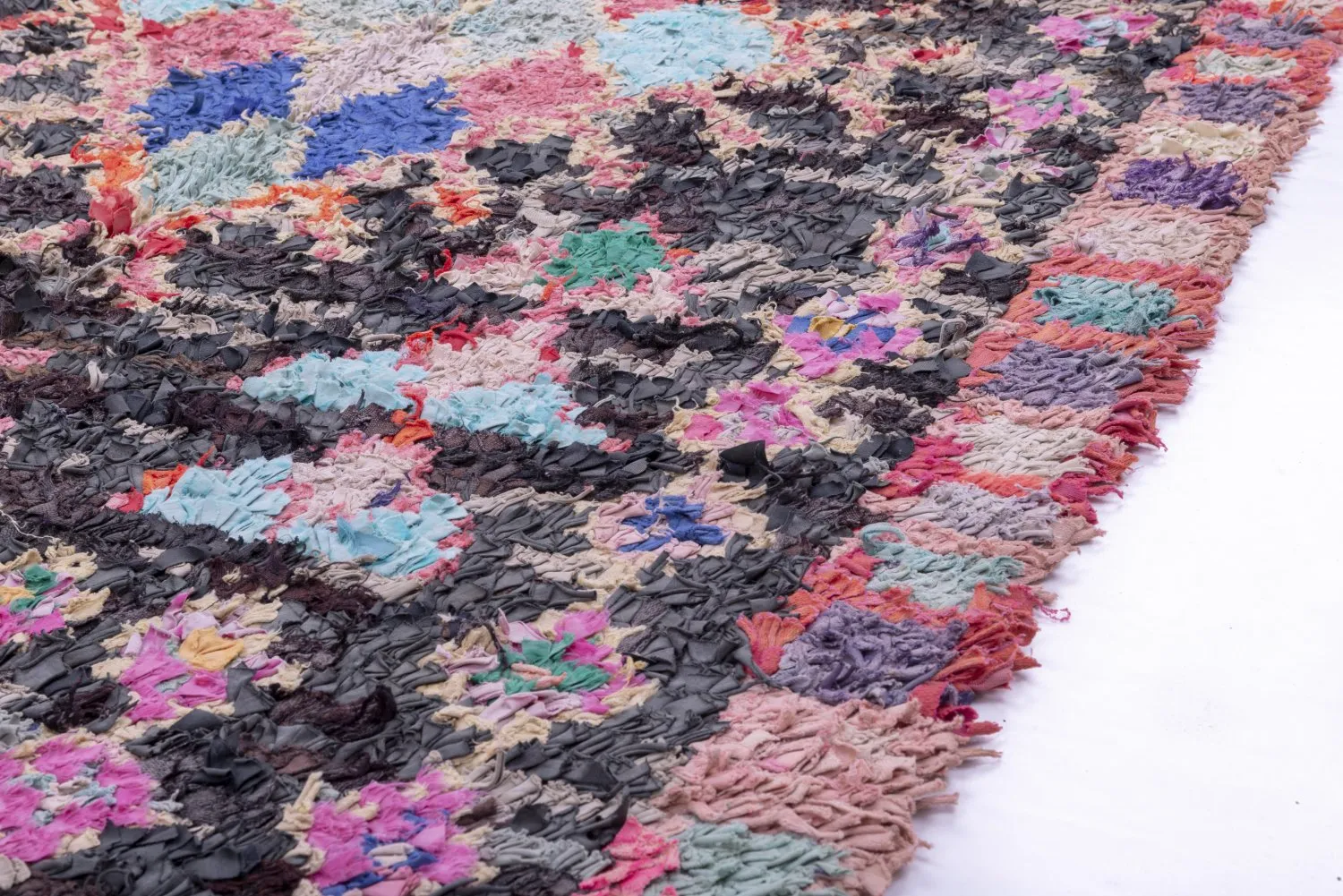 Tapis Marocain Berbère Boucherouite 210 x 125 cm