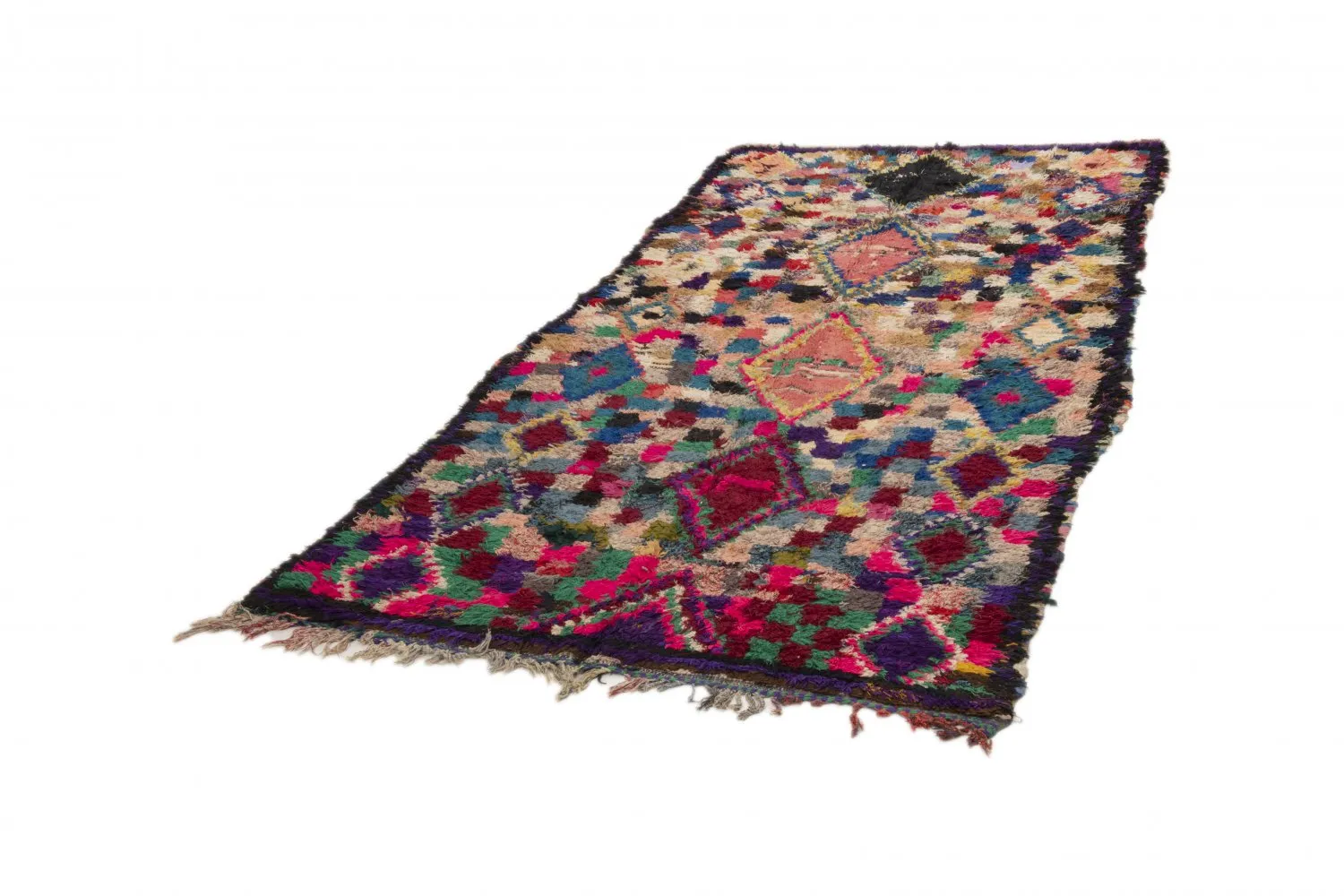 Tapis Marocain Berbère Boucherouite 290 x 145 cm