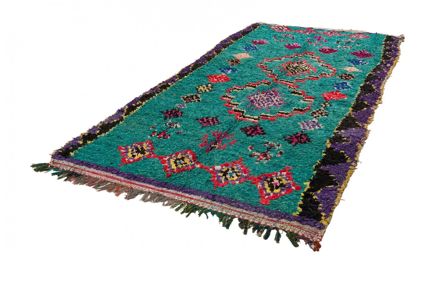 Joli tapis marocain vert style bohème