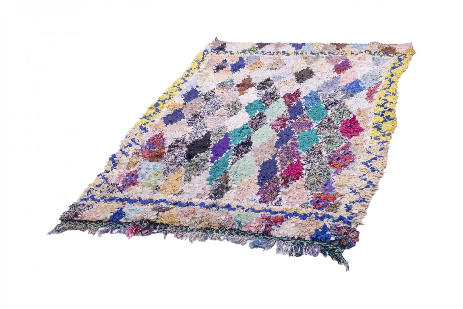 Tapis Marocain Berbère Boucherouite 225 x 135 cm