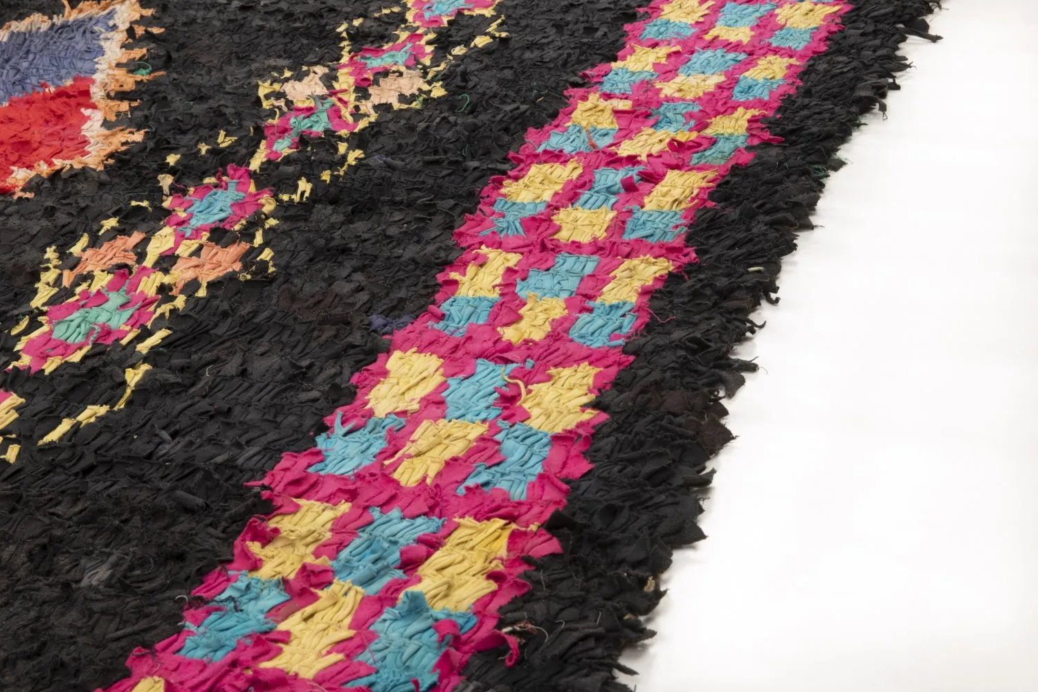 Tapis berbère marocain Boucherouite 315 x 165 cm