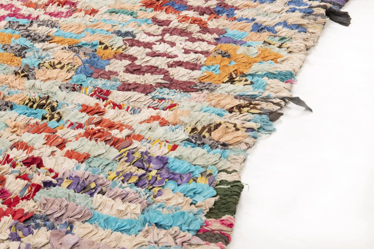 Tapis Marocain Berbère Boucherouite 205 x 145 cm