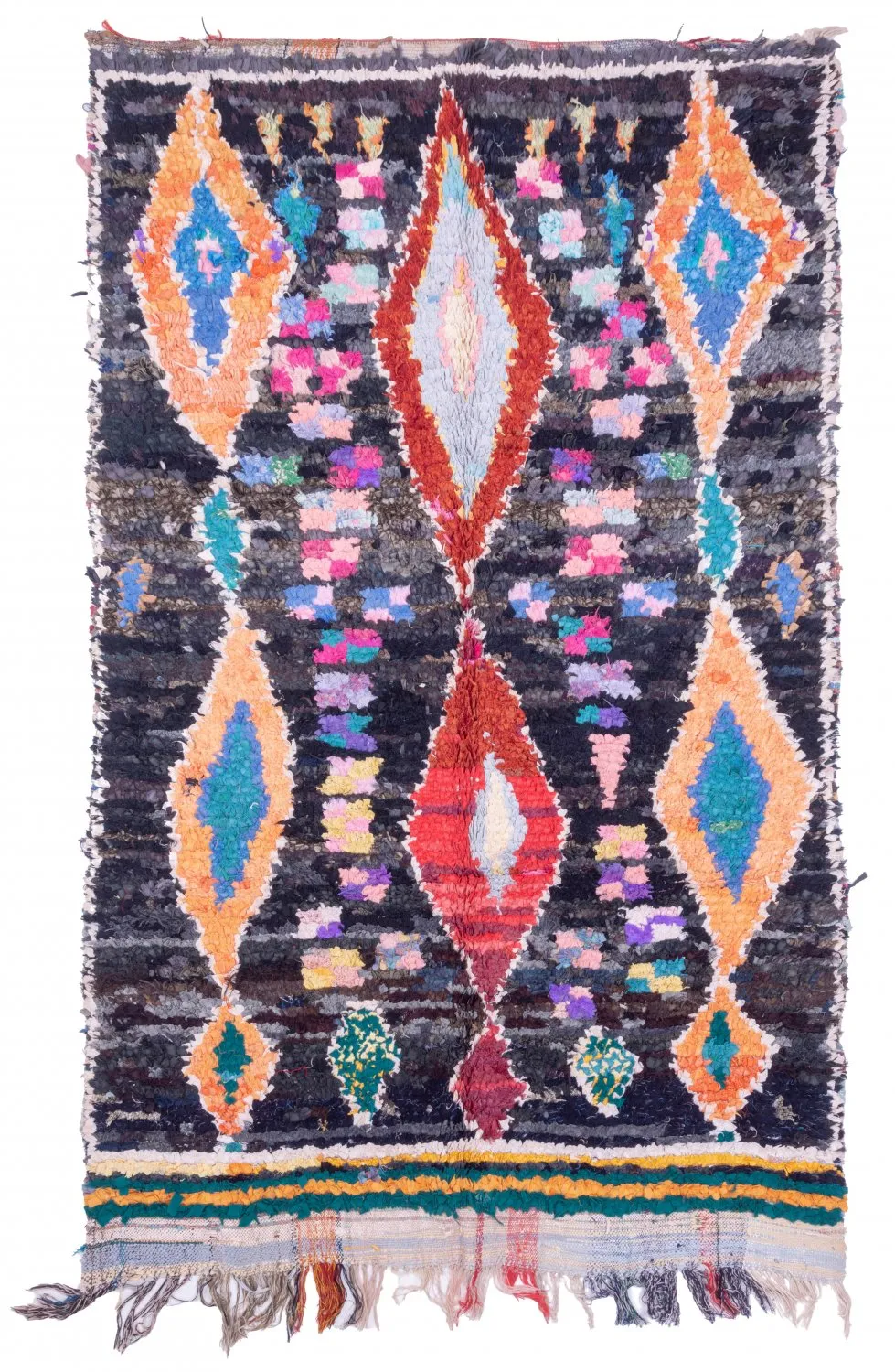 Tapis Marocain Berbère Boucherouite 235 x 150 cm