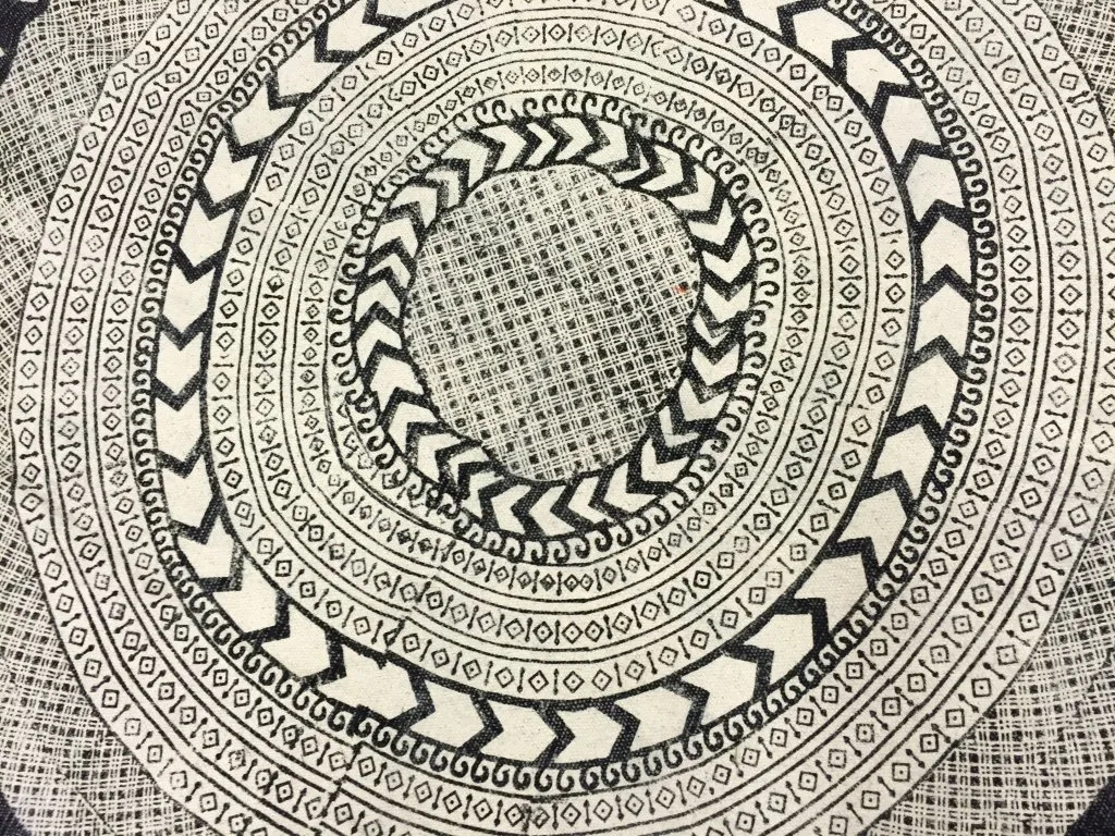 Tapis ronds - Marrakech (rond) (noir/blanc/gris)