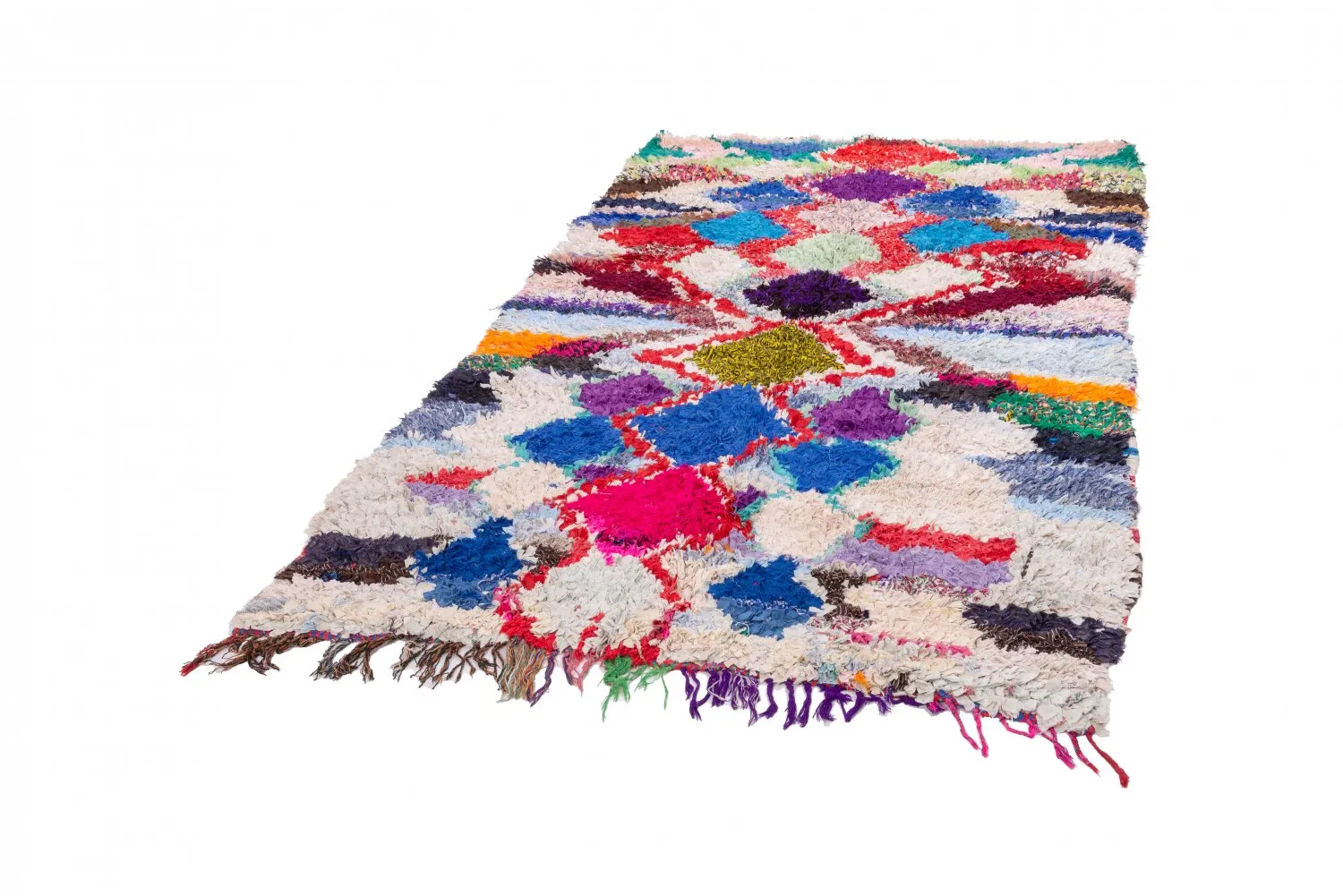 Tapis Marocain Berbère Boucherouite 245 x 140 cm