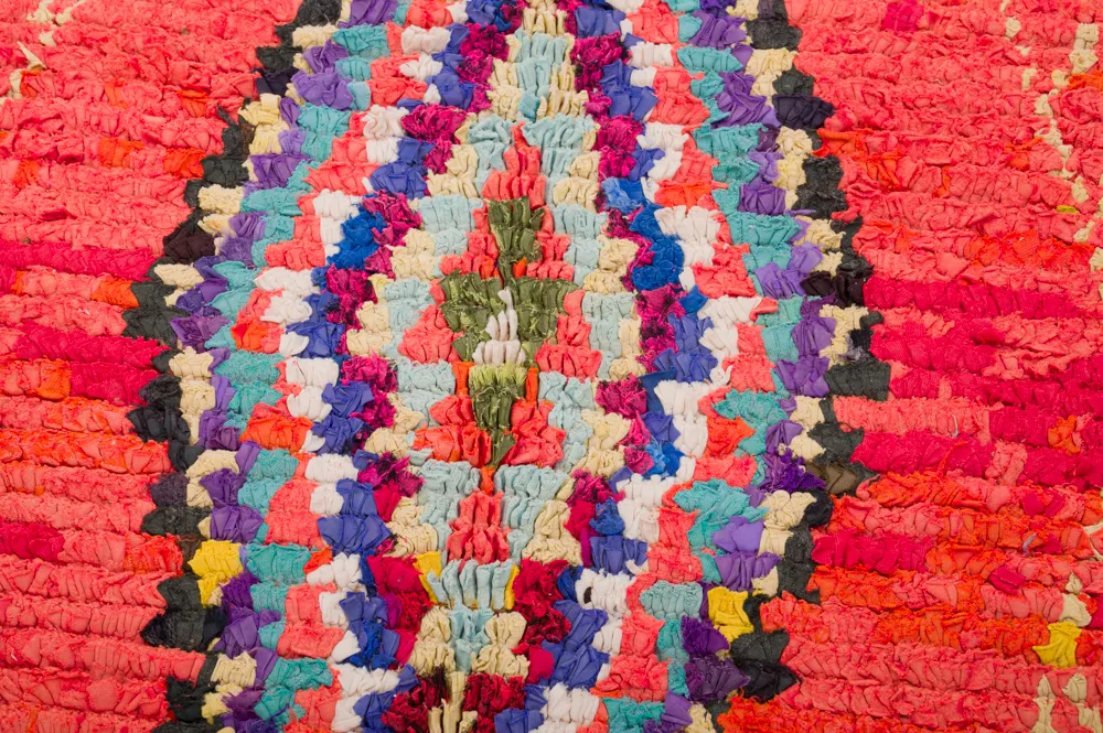 Tapis berbère marocain Boucherouite 360 x 170 cm