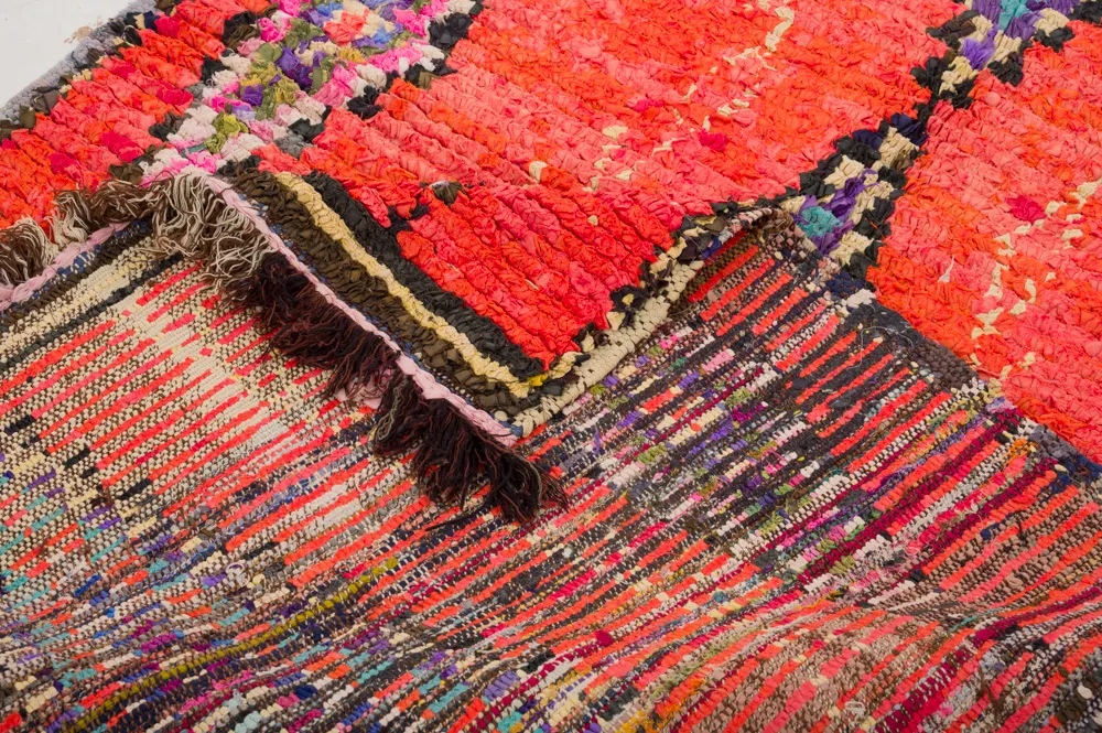 Tapis berbère marocain Boucherouite 360 x 170 cm