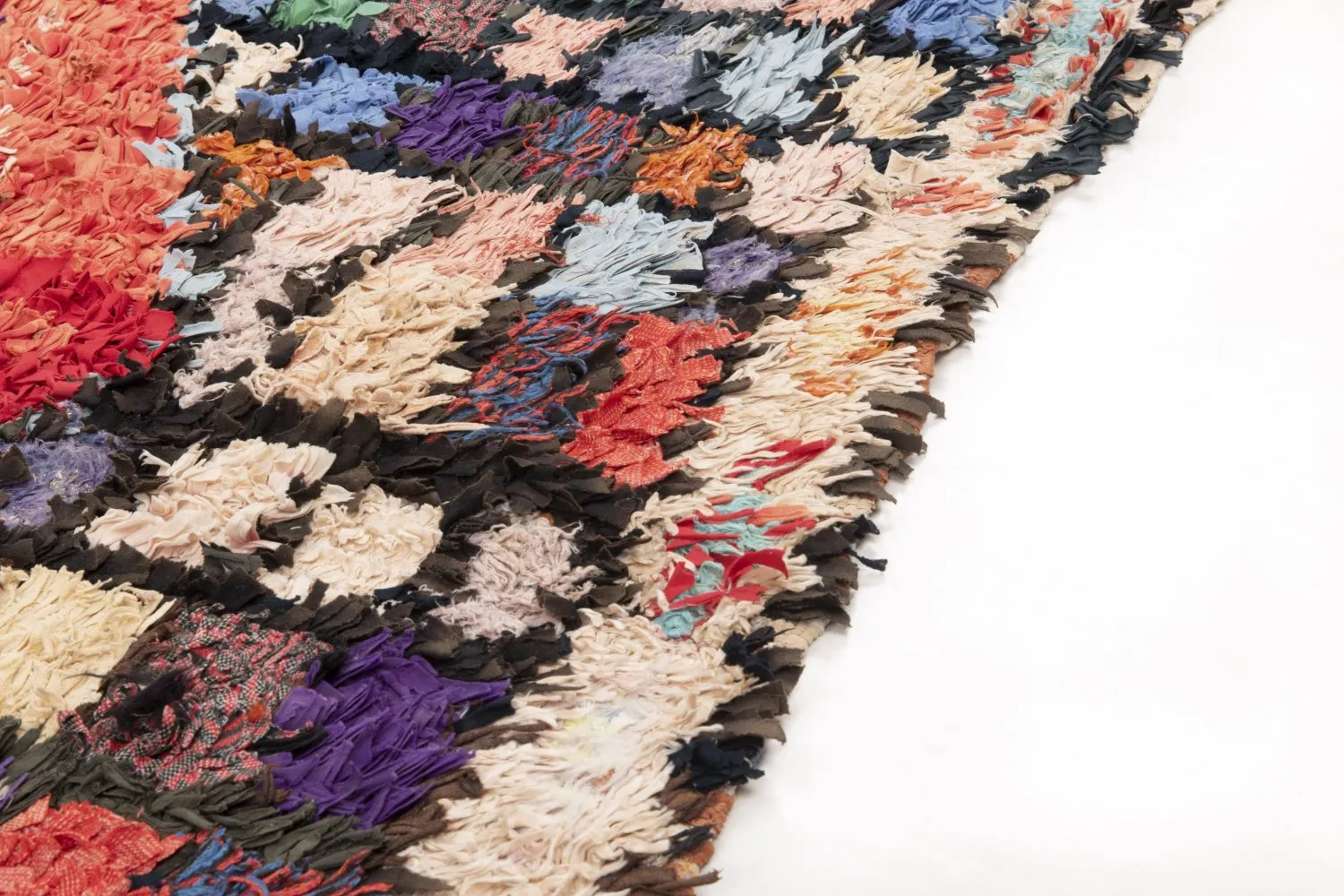 Tapis Marocain Berbère Boucherouite 195 x 125 cm