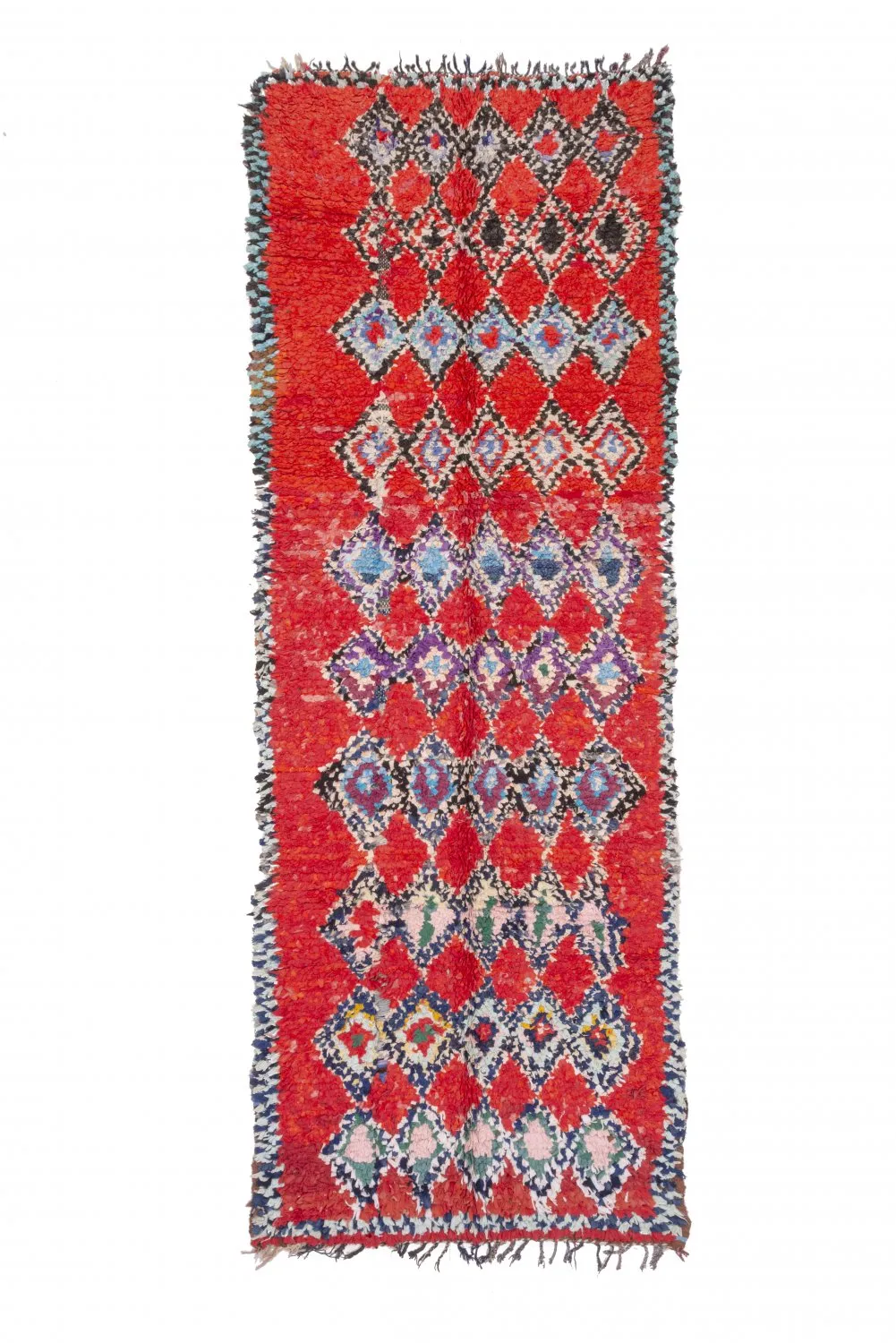 Tapis Marocain Berbère Boucherouite 295 x 110 cm