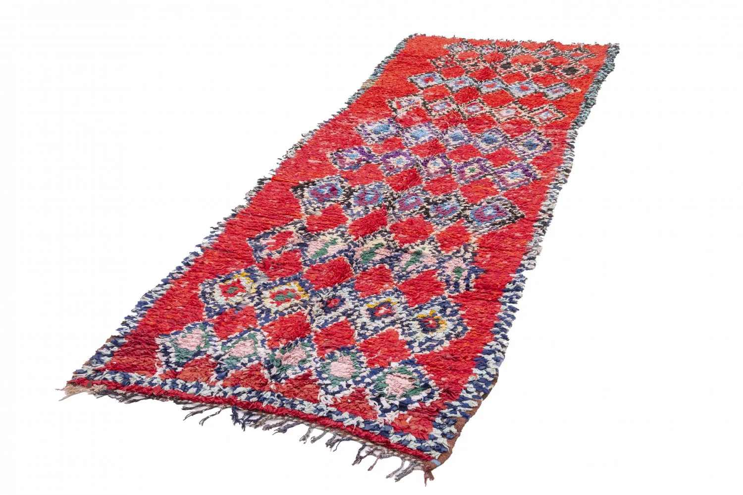 Tapis Marocain Berbère Boucherouite 295 x 110 cm