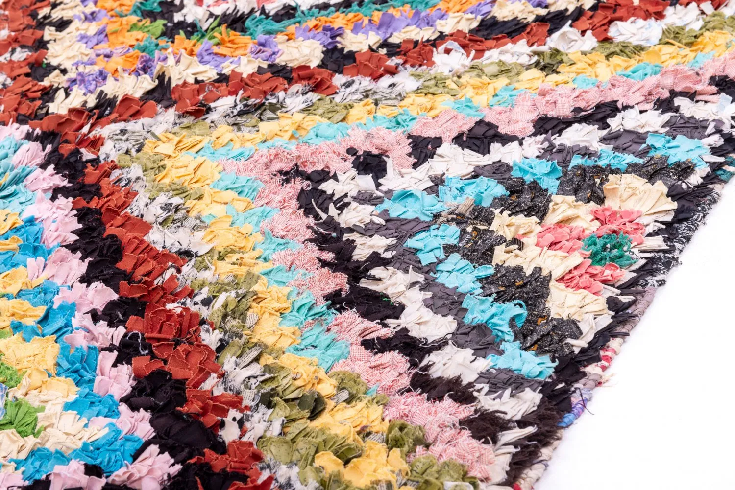 Tapis Marocain Berbère Boucherouite 215 x 120 cm