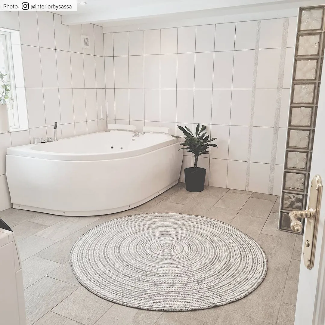 Tapis rond - Brussels Weave (gris)