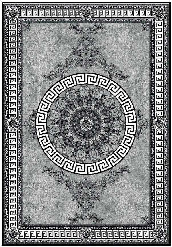 Tapis Wilton - Amer (noir/blanc)