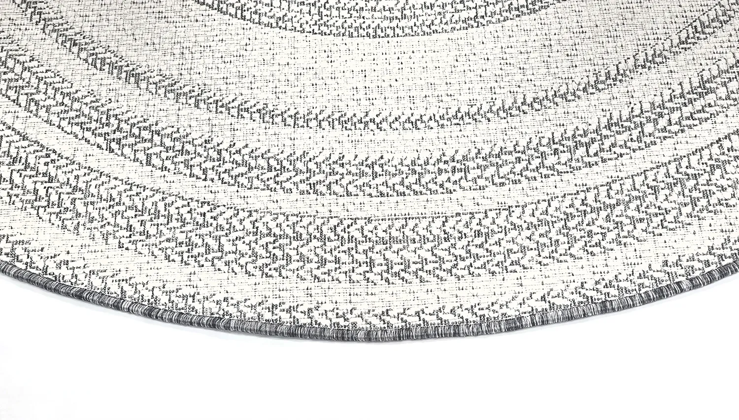 Tapis rond - Indoor/Outdoor Angus (gris)