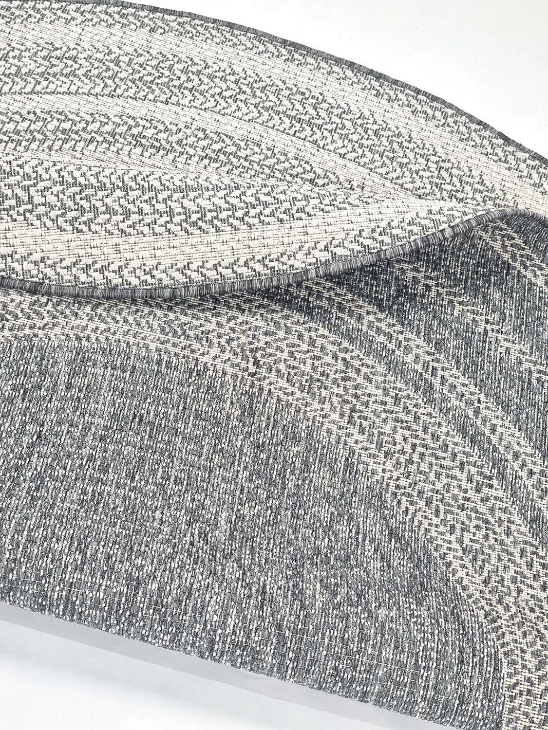 Tapis rond - Indoor/Outdoor Angus (gris)