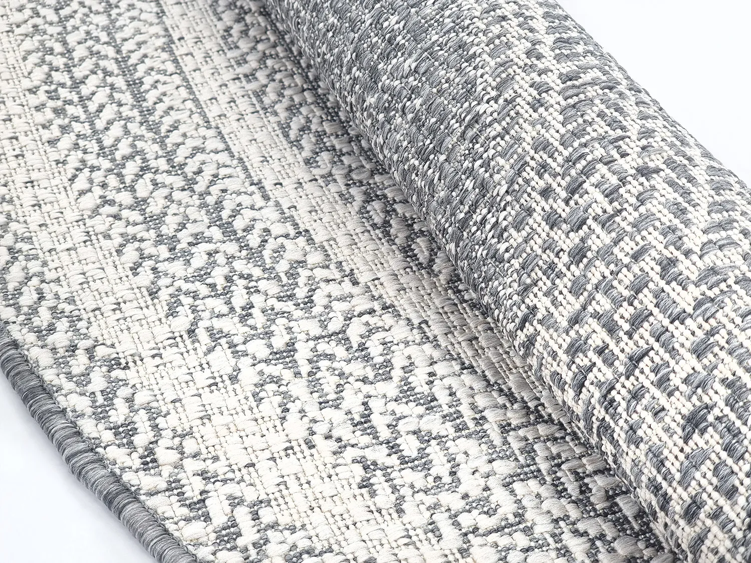 Tapis rond - Indoor/Outdoor Angus (gris)